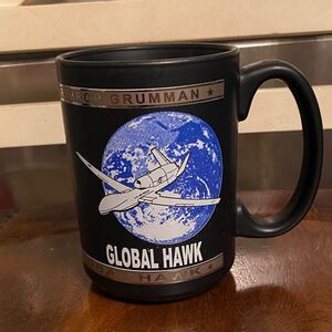 Global Hawk Black Coffee Mug